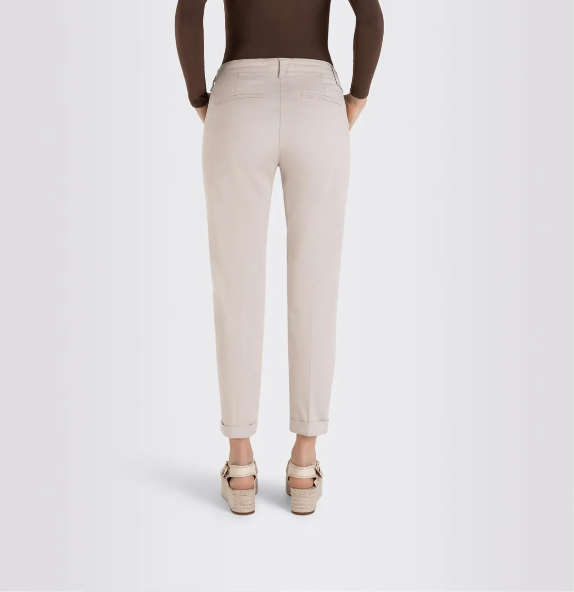 Mac Jeans Chino Turn Up Ivory 
