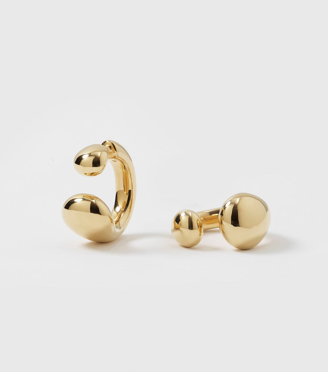 Syster P Bolded Drops Earrings Gold 