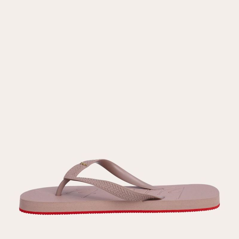 Billi Bi Flip Flops Taupe