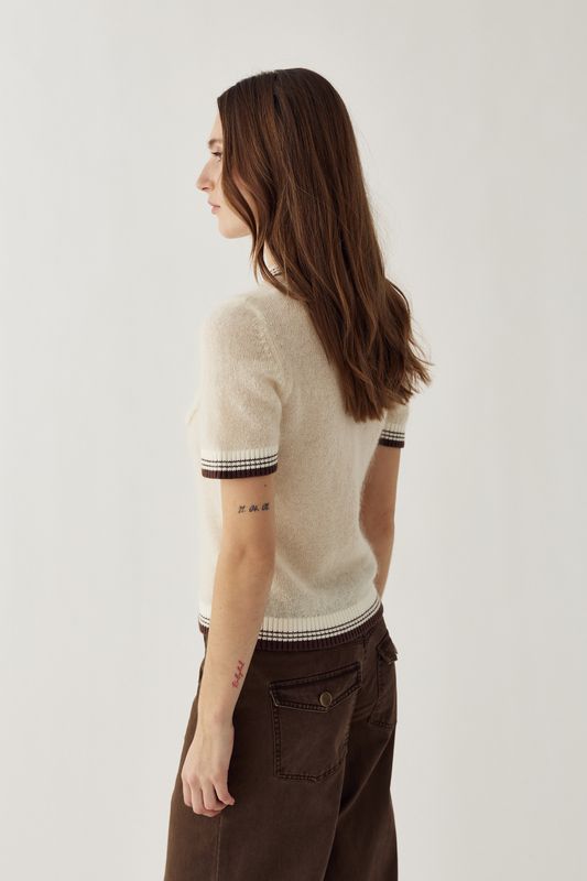 Noella Marthy Knit Ivory Brown 