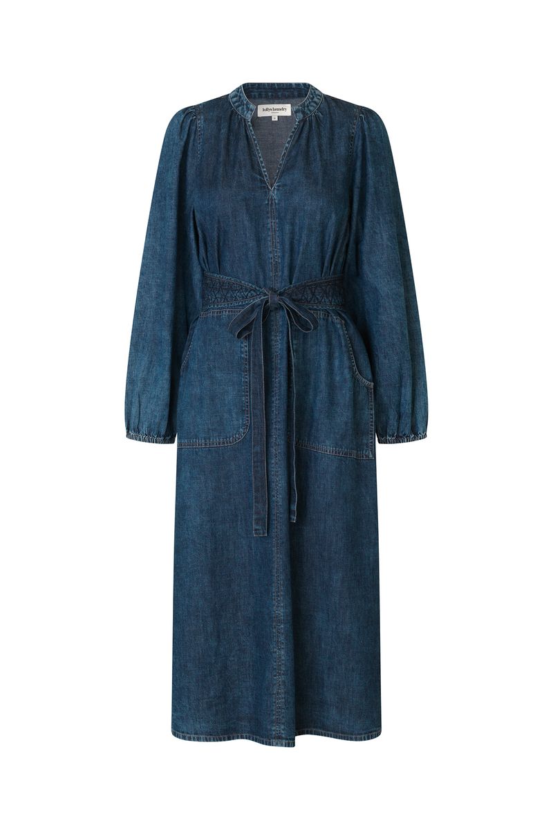 Lollys Laundry Paris Midi Dress Blue