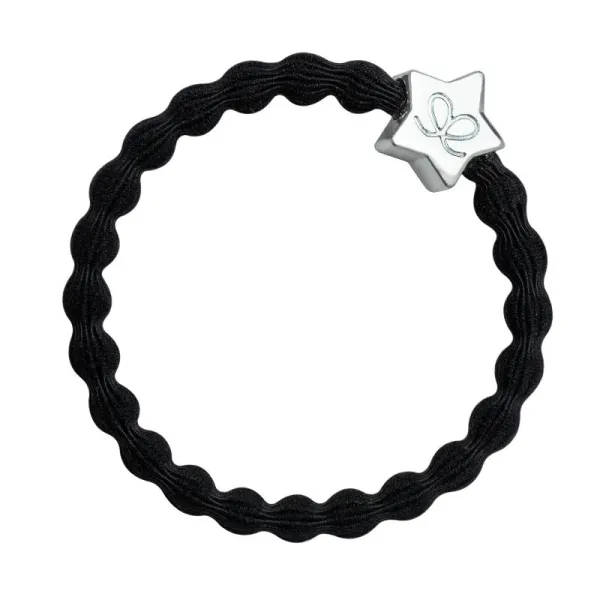 Hovedbilde By Eloise Hårstrikk/Armbånd Silver Star Black
