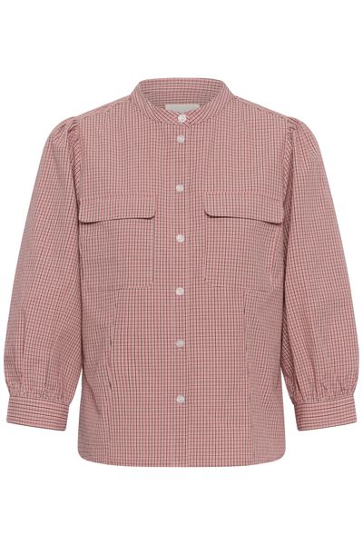 Hovedbilde Part Two Chinette Shirt Brandied Apricot Check