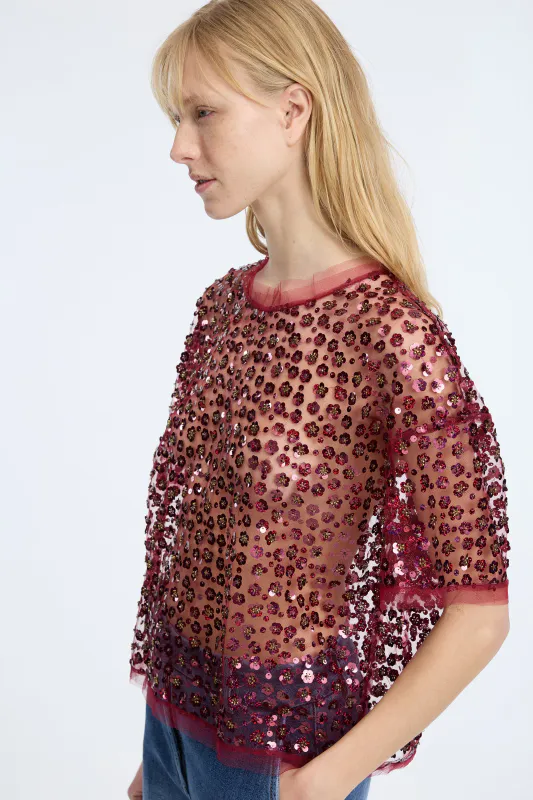Munthe Caralee Top Bordeaux 
