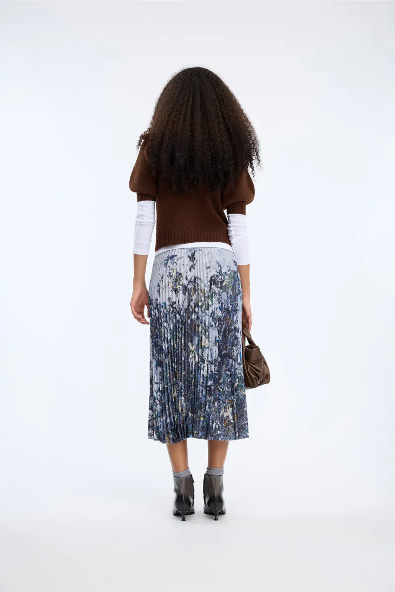 Munthe Charming Skirt Print Grey