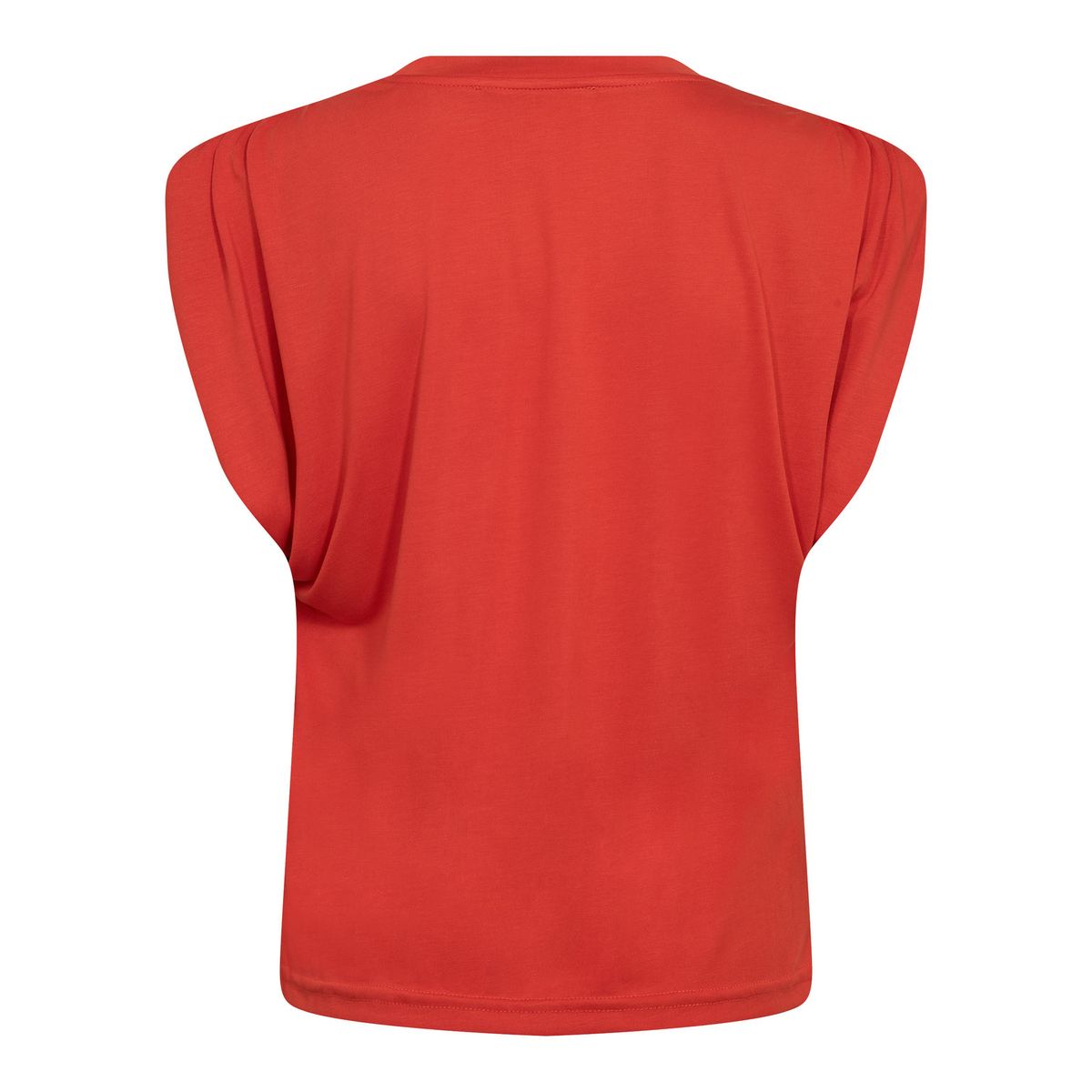 Cocouture Camilla Ruched Shoulder Tee Flame