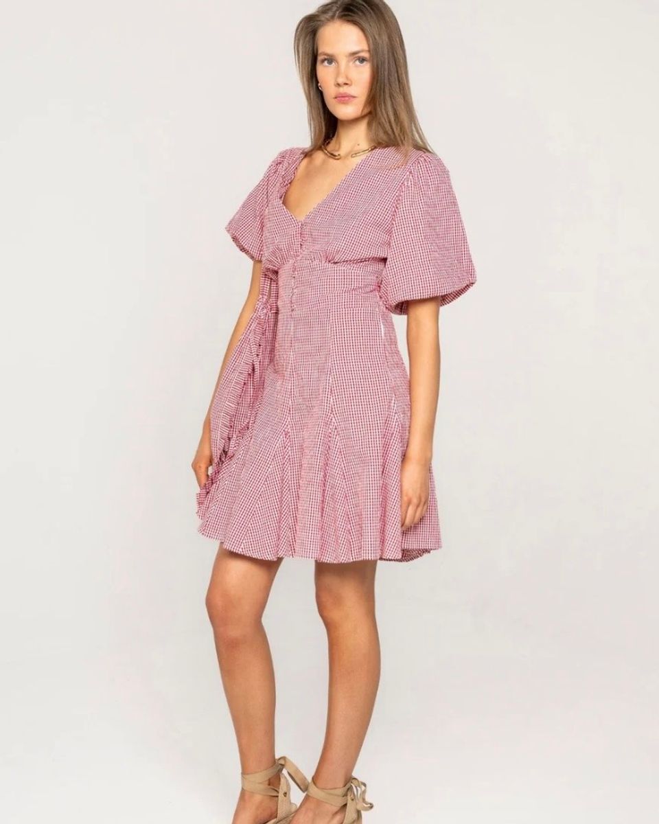 FORHÅNDSBESTILLING MISSMAYA Bianca Dress Tuscany Red