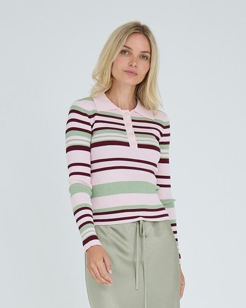 Hovedbilde A-view Fabi Knit Rose Burgundy Green