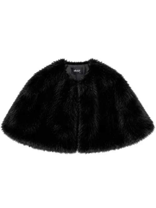 Hovedbilde Ella and il Izaya Fake Fur Cape Black