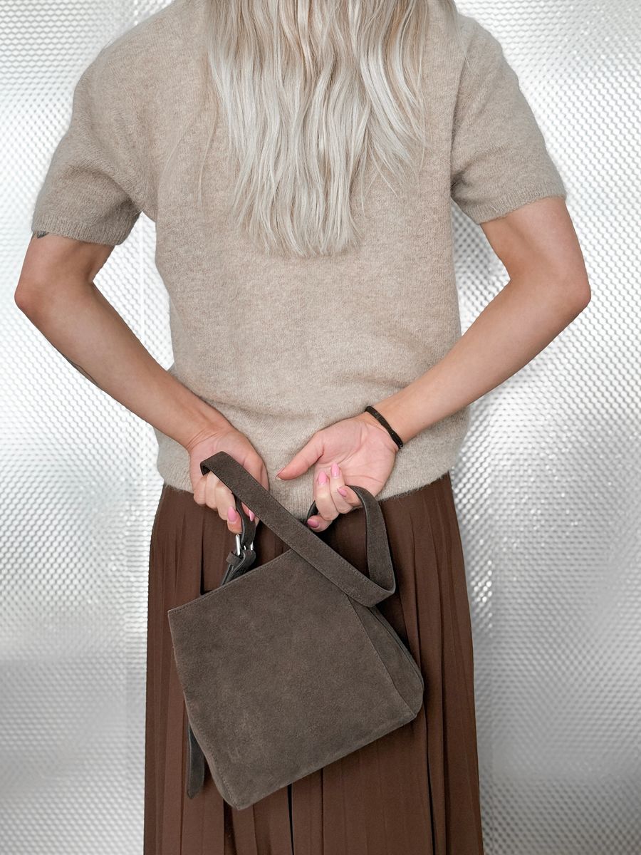 Jim Rickey Sac Mini Suede Truffle