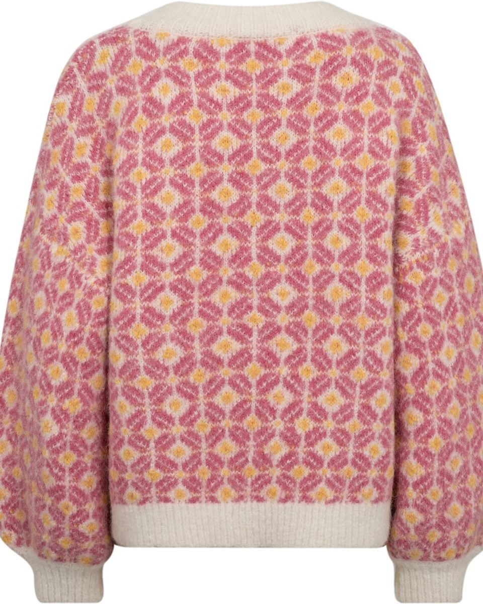 A-view Stavanger Knit Pullover Off White Pink 