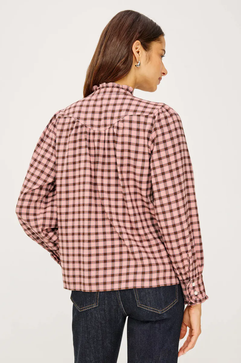 Rails Alanna Shirt Garnet Rose Cobalt