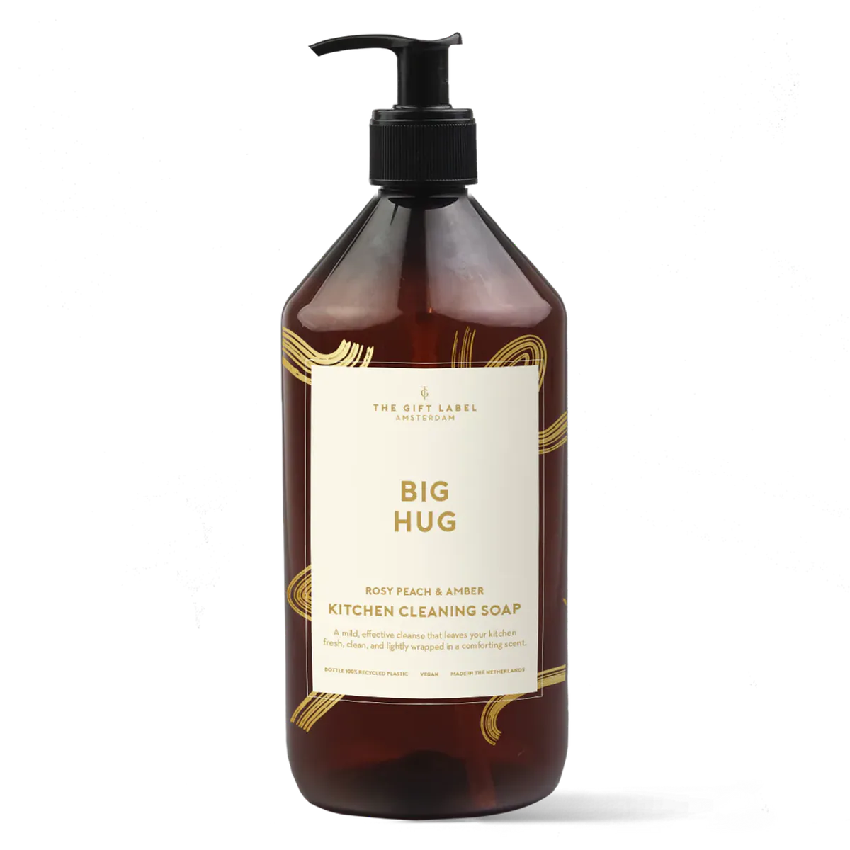 The GiftLabel Kitchen Cleaning Soap Big Hug Gold