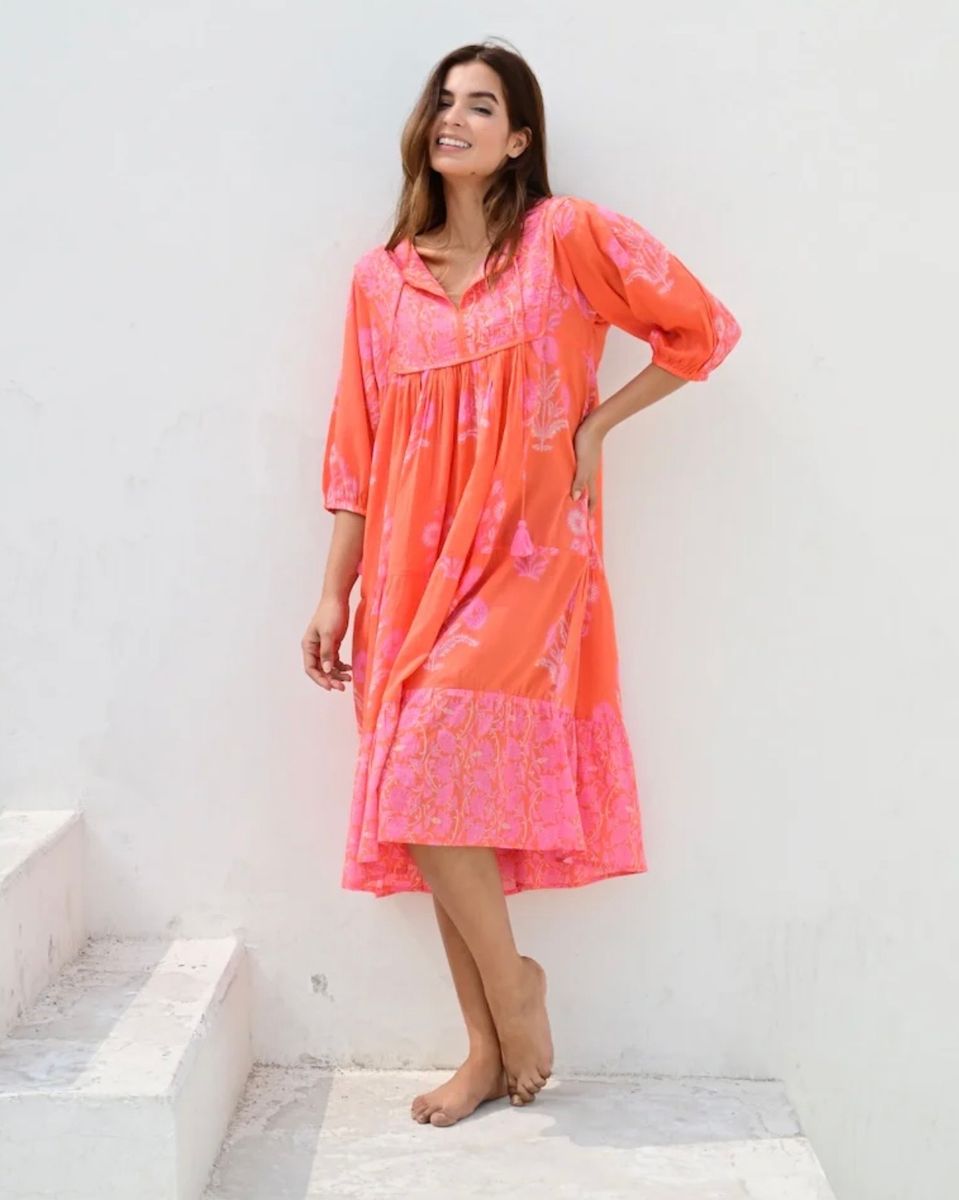 Anouska Love Shack Antibes Smekkekjole Orange 