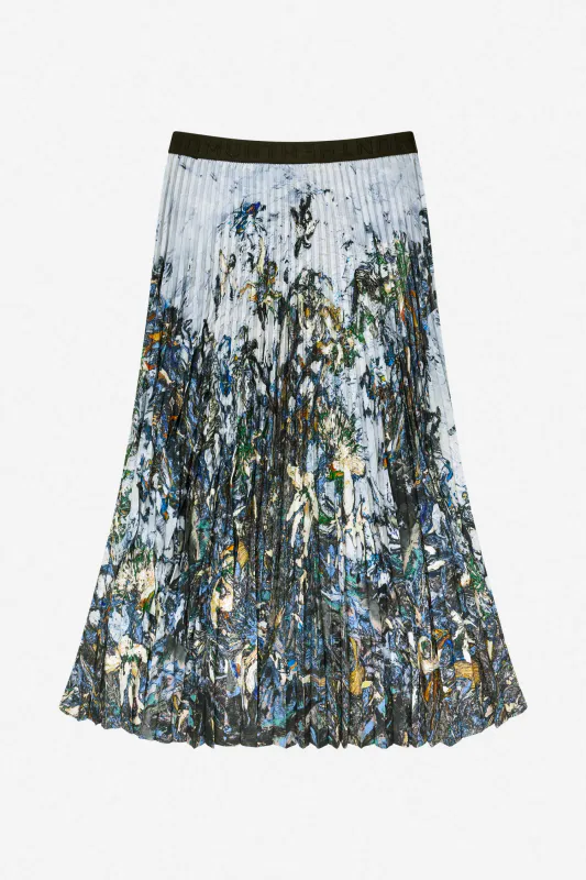 Munthe Charming Skirt Print Grey