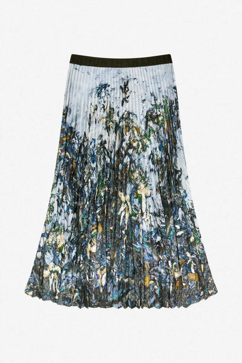Munthe Charming Skirt Print Grey