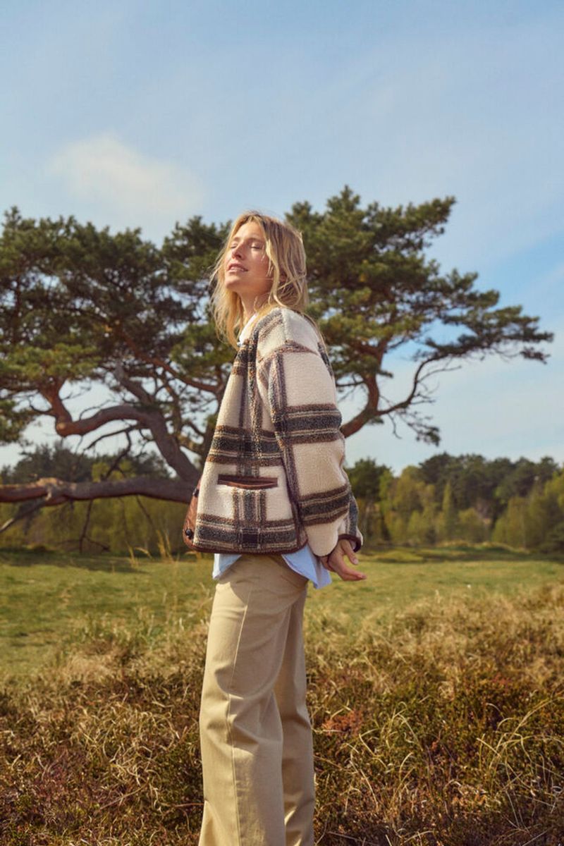 Part Two Ysabell Outerwear Brown Check 