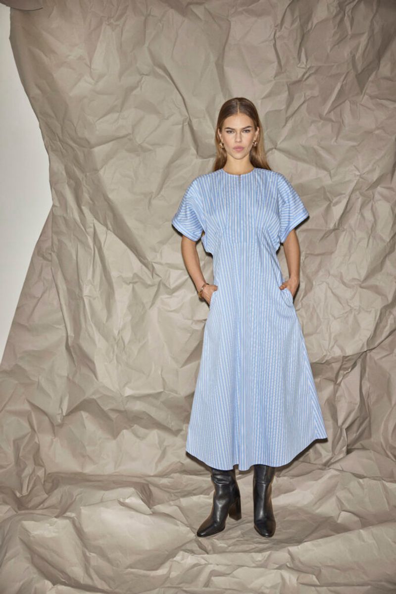 Cocouture Kaio Stripe Dress Pale Blue