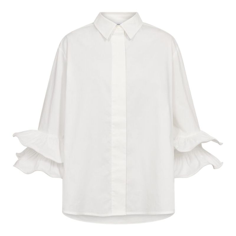 Cocouture Halen Flare Shirt White