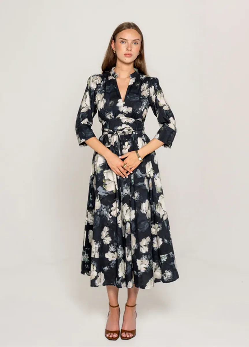 MISSMAYA Maria Dress Blue Garden 
