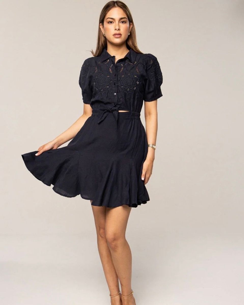 MISSMAYA Aurora Dress Sailing Blue Linen 