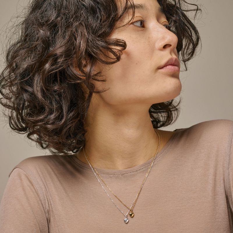 Enamel Necklace Amore Silver 