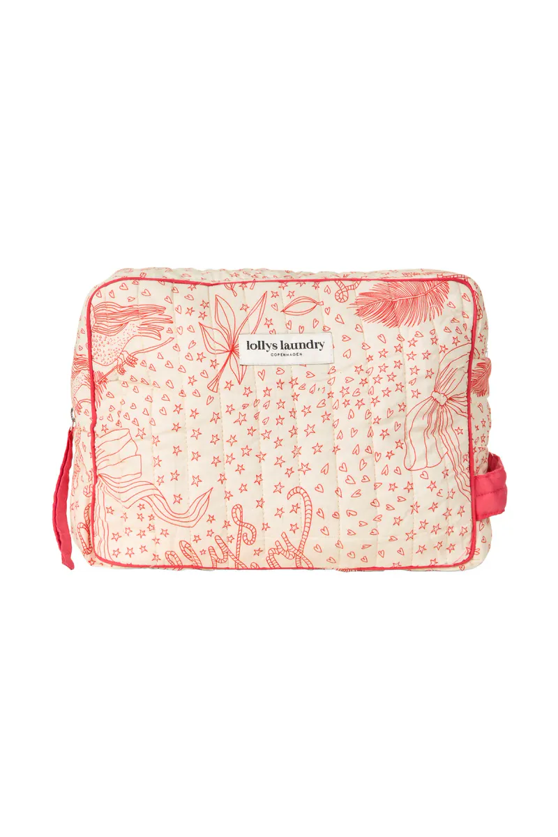 Lollys Laundry Fern Toiletry Bag Red 