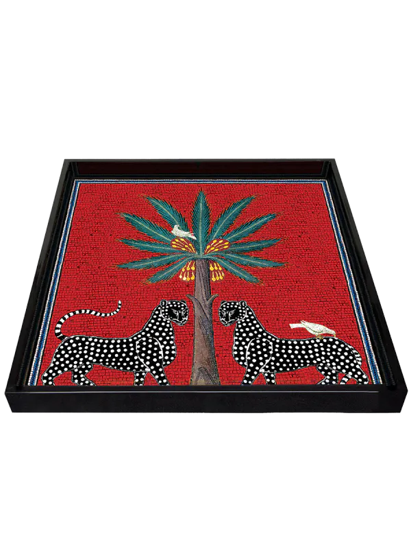 Ortigia Tray Square Red