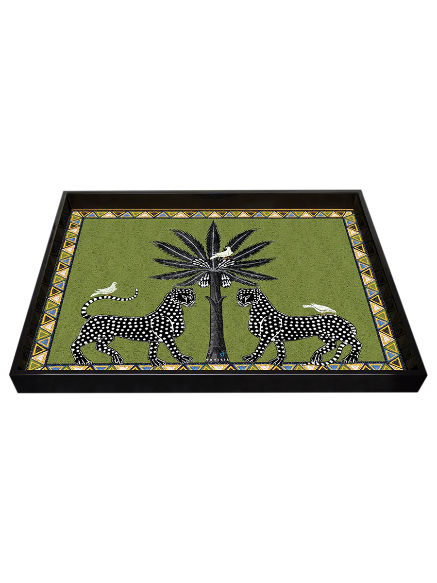 Ortigia Tray Mosaico Green Large