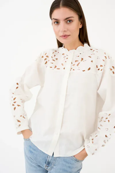 Hovedbilde Pieszak Pina Yoko Mix Shirt Ecru