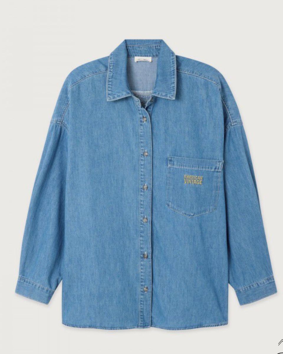 American Vintage Shirt Izeway Medum Blue
