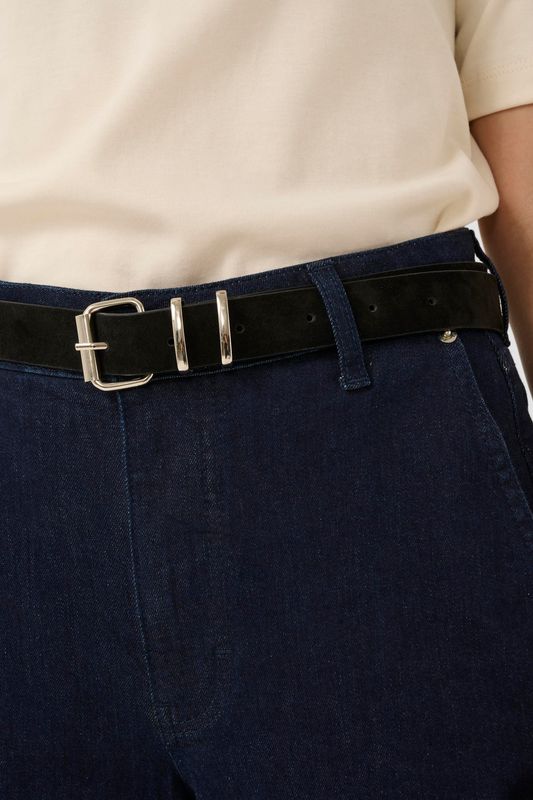 Part Two Savin Belt Suede Black