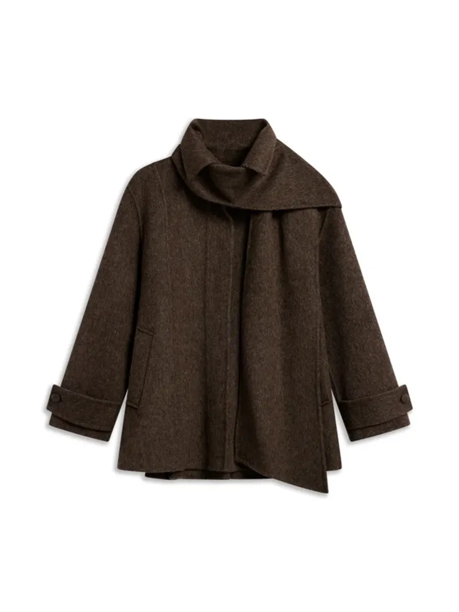 Ella and il Clara Coat Dark Brown