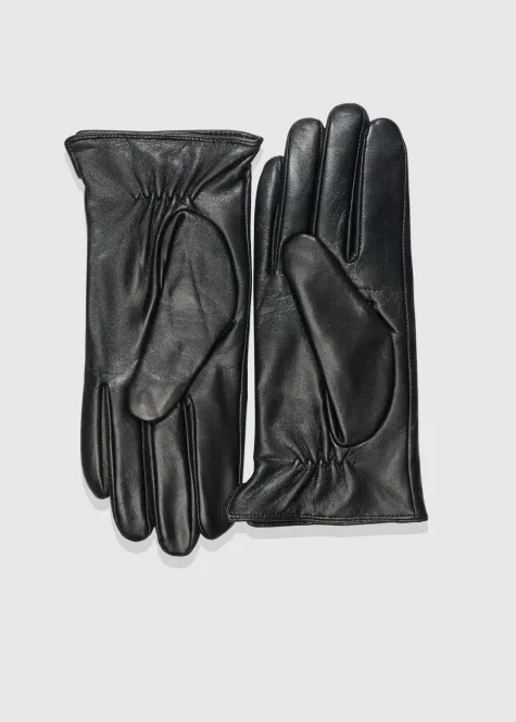 Hovedbilde Aks Label Classic Leather Gloves Black