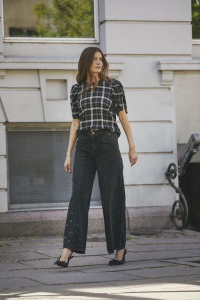 Hovedbilde Co’couture Sally Check Blouse Black 