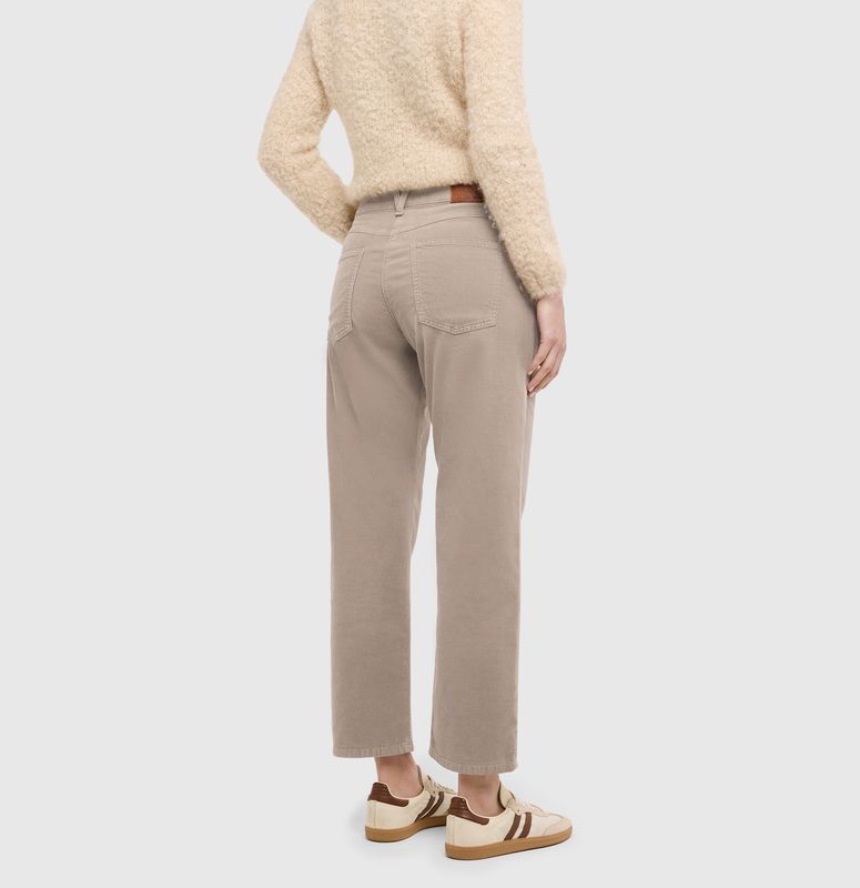 Mac Jeans Gina Straight Corduroy Windspray Beige