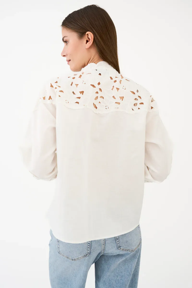 Pieszak Pina Yoko Mix Shirt Ecru