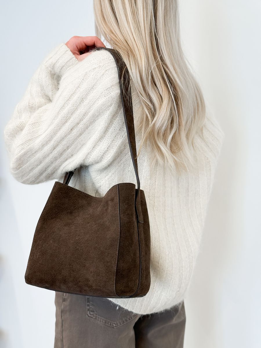 Jim Rickey Sac Mini Suede Truffle