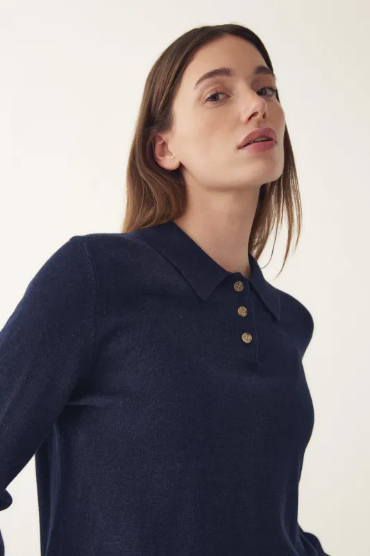 Noella Maxine Knit Medium Navy Blue