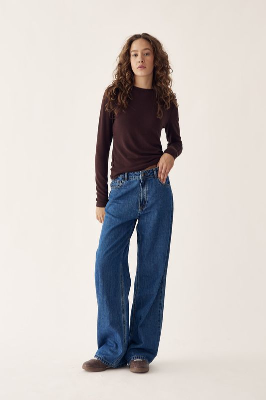 Noella Lidie Longsleeve Top Chocolate
