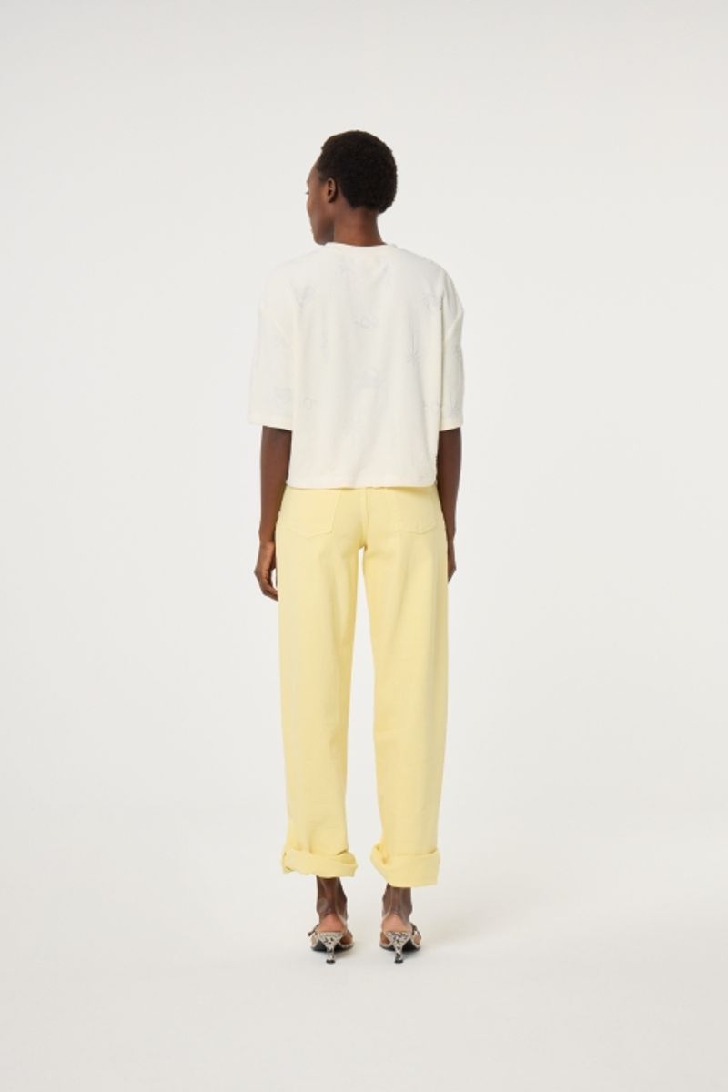 Fabienne Chapot Evy T-Shirt Towelled Jaguard Off White