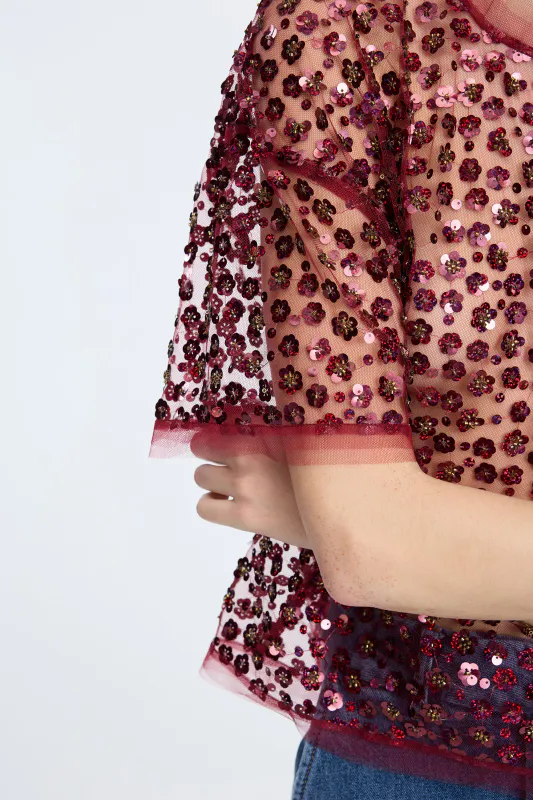 Munthe Caralee Top Bordeaux 