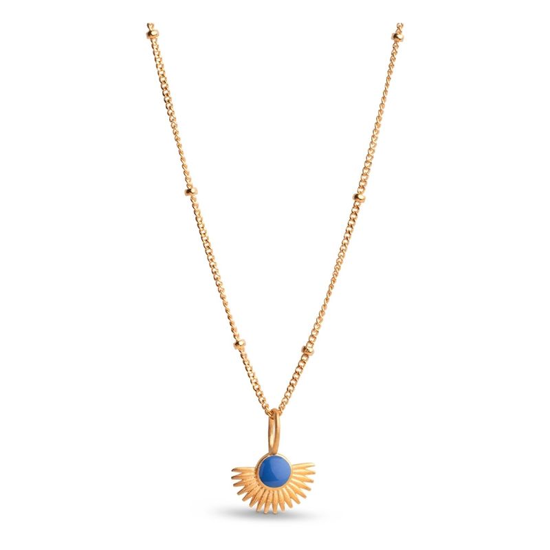 Enamel Necklace Soleil Cornflower 