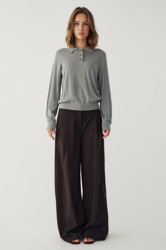 Noella Maxine Knit Medium Grey Melange