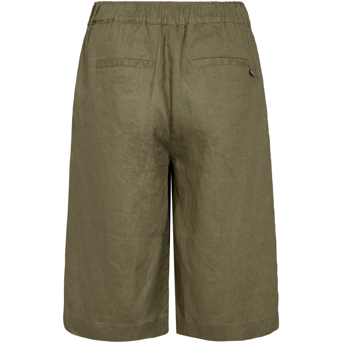 Pieszak Lina Linen Shorts Faded Green 