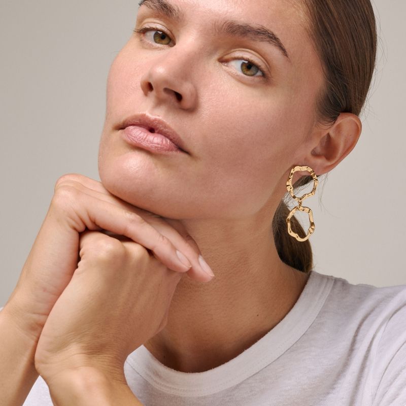 Enamel Earring Miriam Gold 