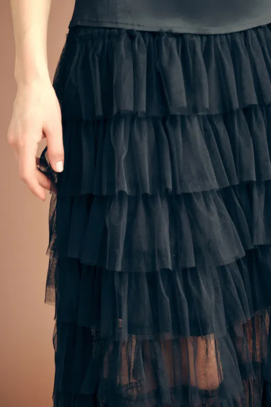 A-view Miranda Skirt Black 