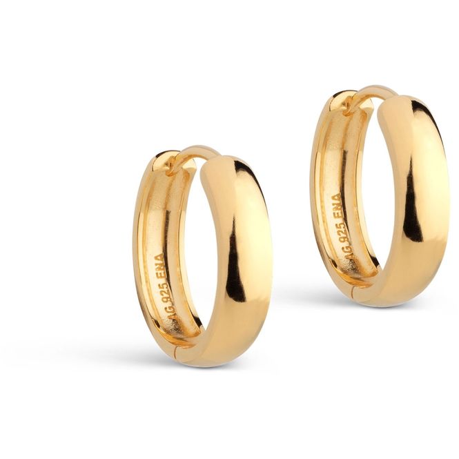 Hovedbilde Enamel Hoops Classic Wide Gold 20 mm