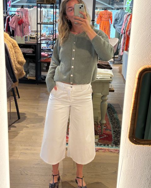 Hovedbilde Mac Jeans Ella Cropped White Denim 