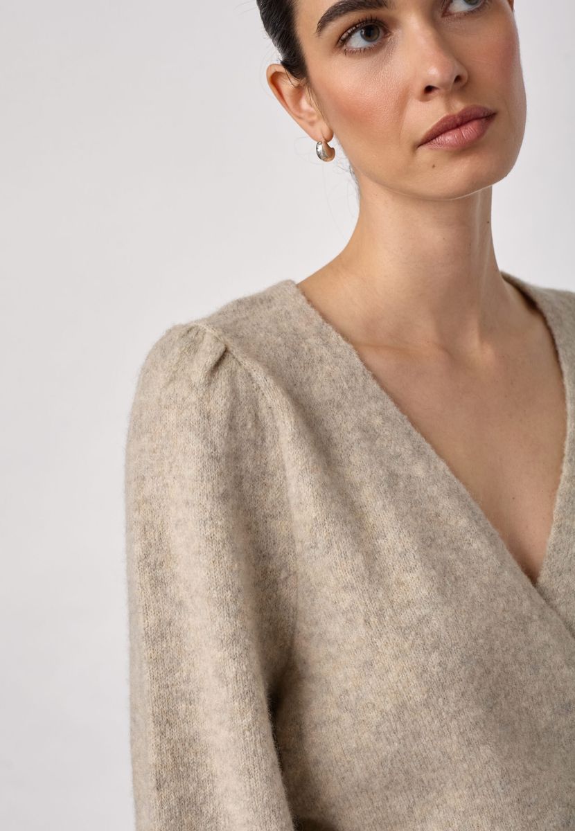 Cocouture Roger Wrap Cardigan Creme